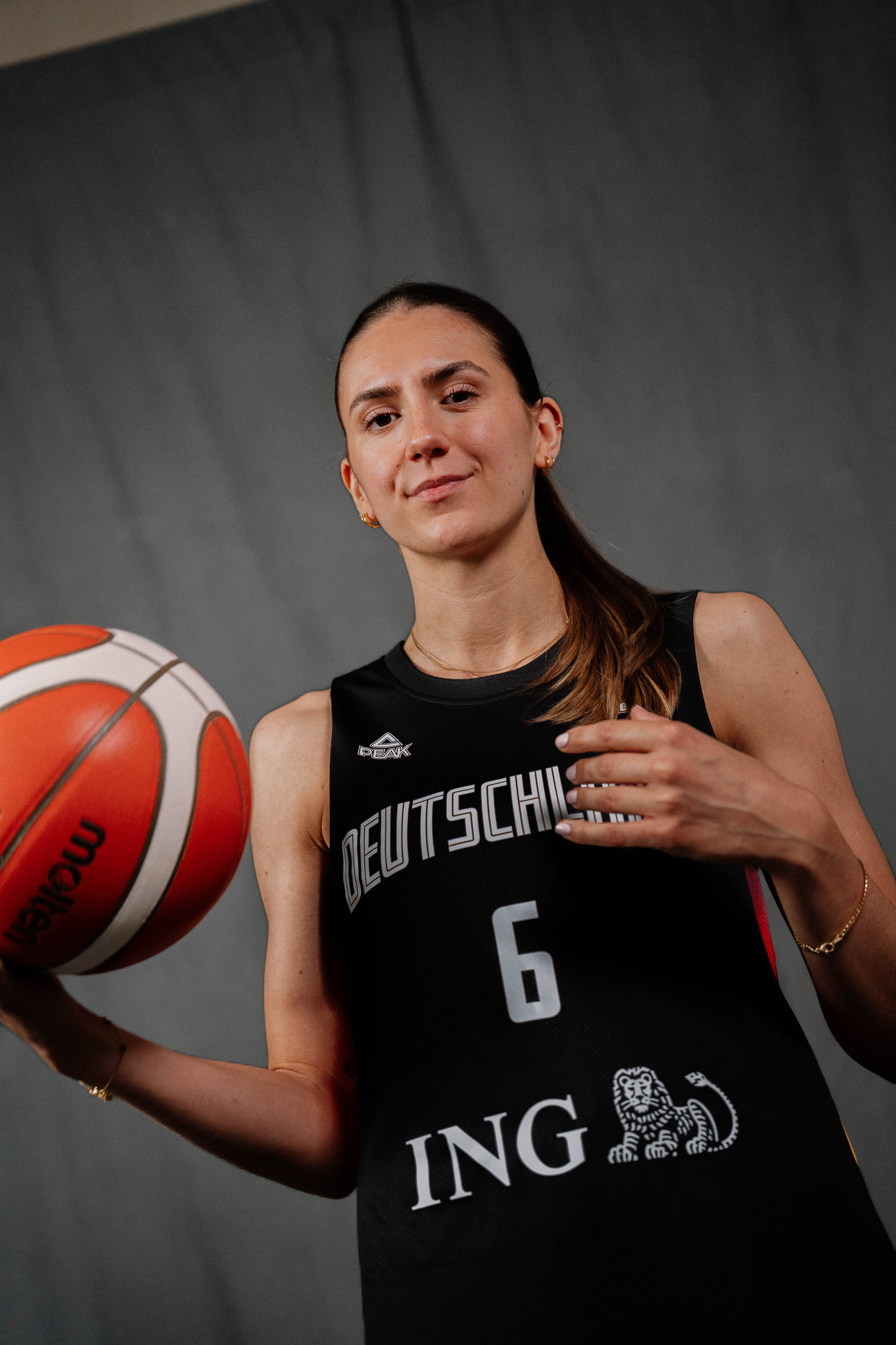 Trikot Nationalmannschaft Damen 2025, schwarz