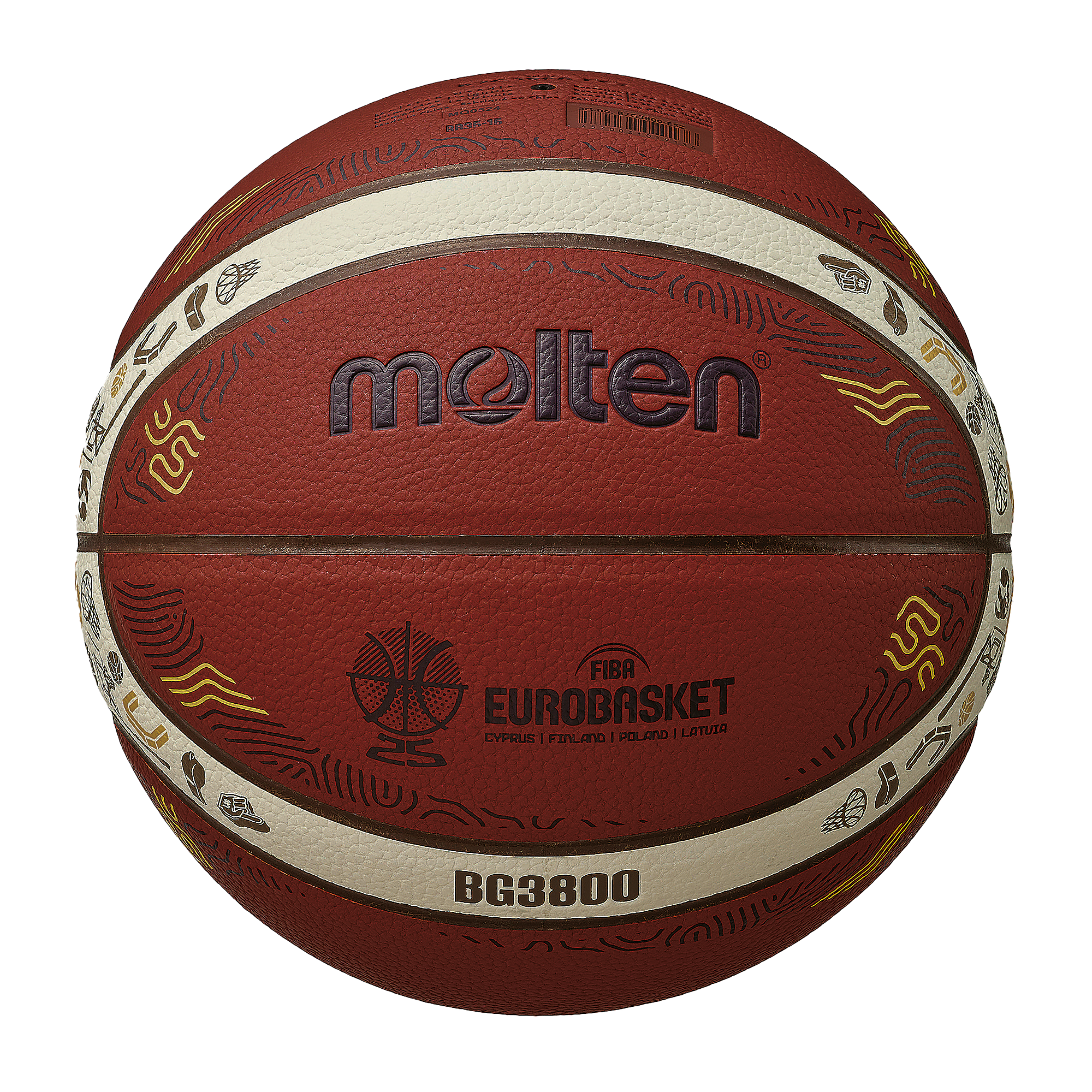 Molten B7G3800-E5Z (Gr. 7) - FIBA Men´s EuroBasket 2025